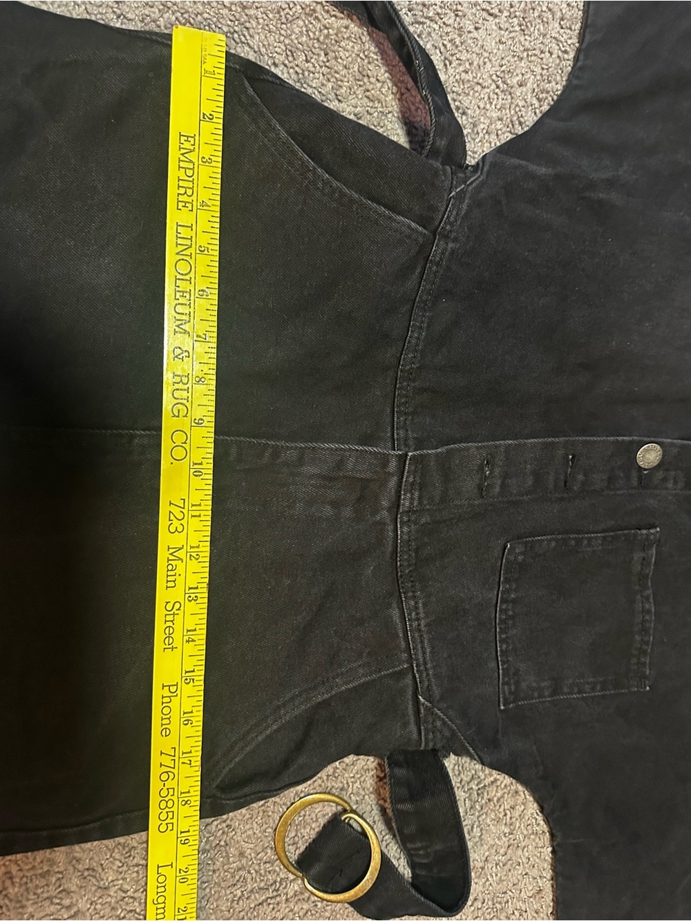 Nasty Gal black denim boiler suit - Picture 9 of 9